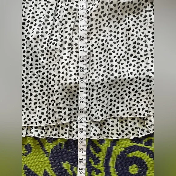 Joie Black and White Patterned Pleated Maxi Skirt Size Small Business Casual - Picture 10 of 10